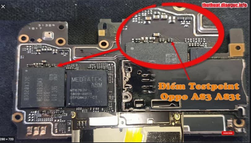 Oppo A83 Test Point / EDL Point